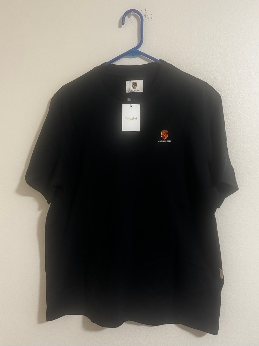 Aime Leon Dore Porsche Black Short Sleeve Logo Tee